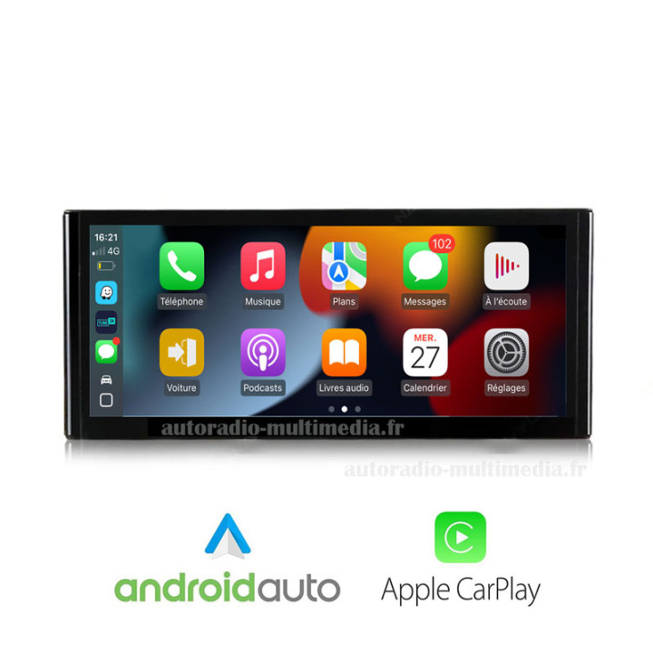 Autoradio Multimédia Android 15 pour Audi A1 Processeur Snapdragon 680