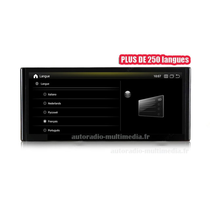 Autoradio Multimédia Android 15 pour Audi A1 Processeur Snapdragon 680