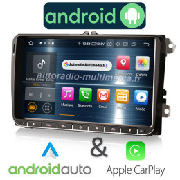 Autoradio Android Carplay Pour Volkswagen, Seat, Skoda