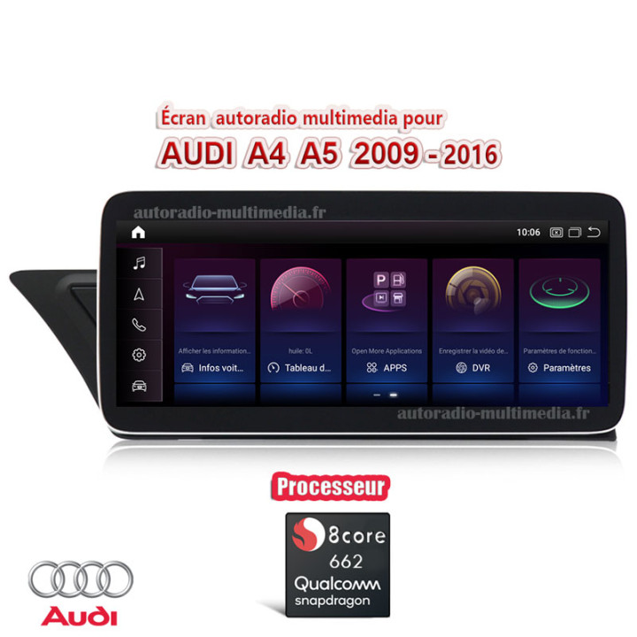autoradio multimedia ecran gps pour audi a4 a5 2009 2010 2011 2012 2013 2014 2015 2016 2017 2018 2019