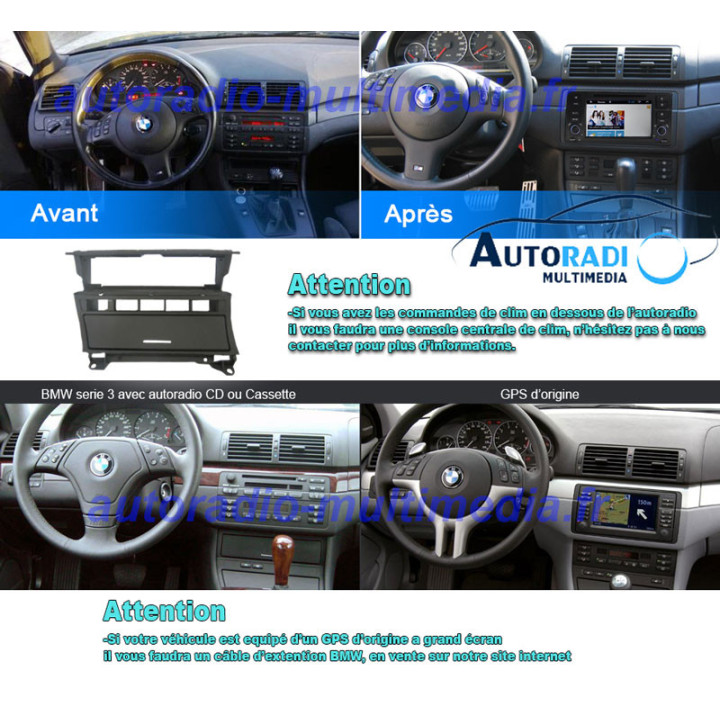 Apple CarPlay & Android Auto pour BMW série 3 E46 M3