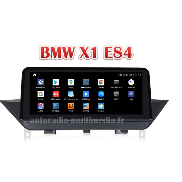 autoradio multimedia android 12 pour BMW X1 E84.