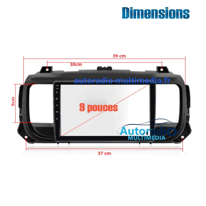 Apple CarPlay & Android Auto pour Peugeot Expert 3 citroën Jumpy 3