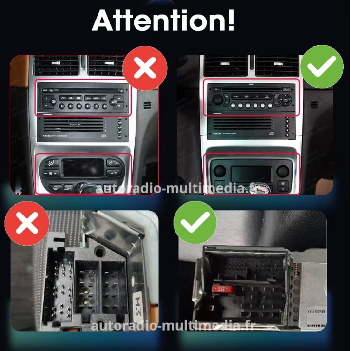 Apple CarPlay & Android Auto pour Peugeot 307 307CC 307SW