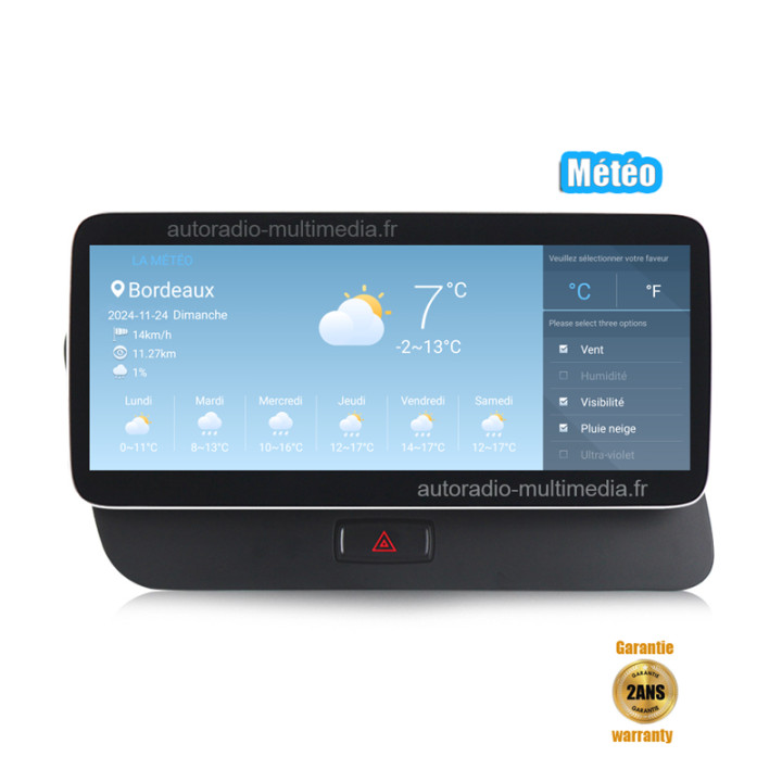 Ecran Multimédia Android 15 pour Audi Q5