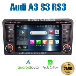 Autoradio GPS Bluetooth Anroid 13 pour Audi A3 S3 RS3
