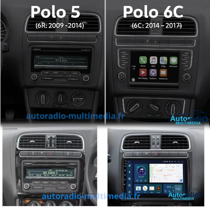 Apple CarPlay & Android Auto pour Volkswagen Polo 5