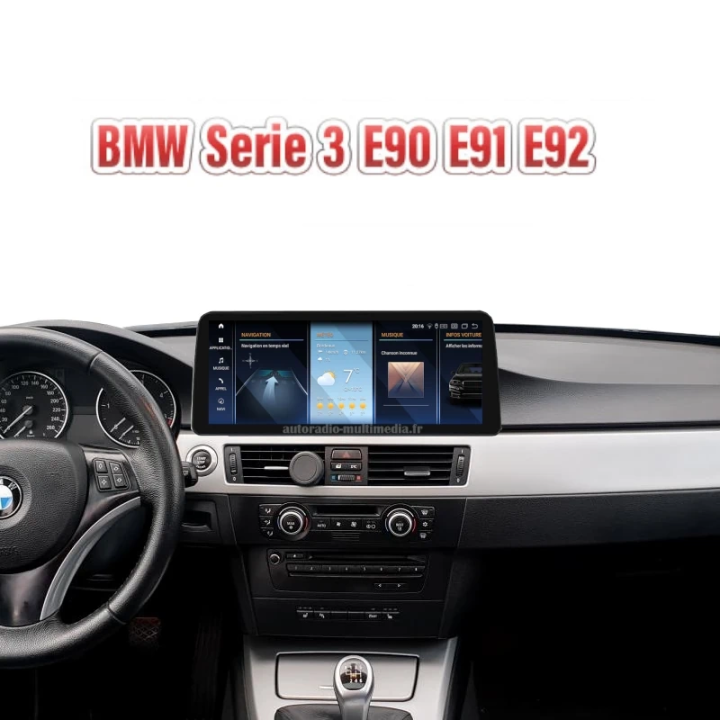 Autoradio BMW Série 3 E90-E93 12'' - CarPlay & Android Auto