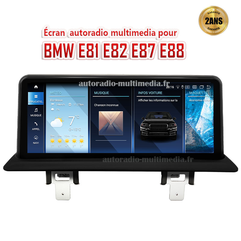 ecran gps autoradio multimédia android 15 pour BMW Série 1 E81 E82 E87 E88