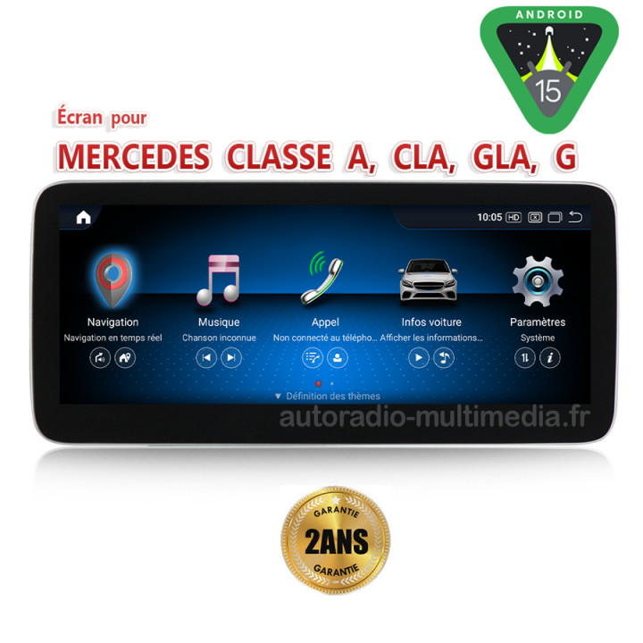 Ecran Android 15 pour Mercedes Classe A CLA GLA G 2012-2020