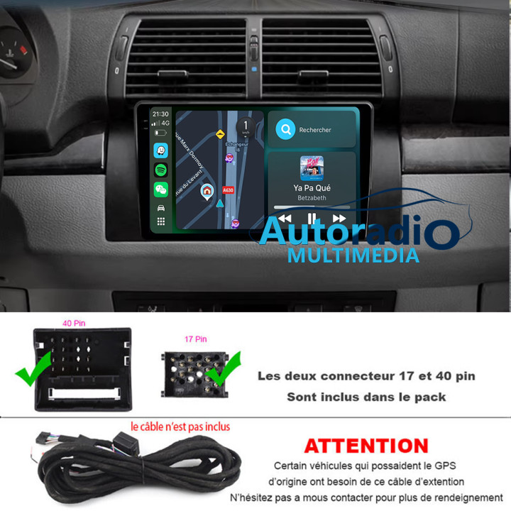 Apple CarPlay & Android pour BMW X5 E53