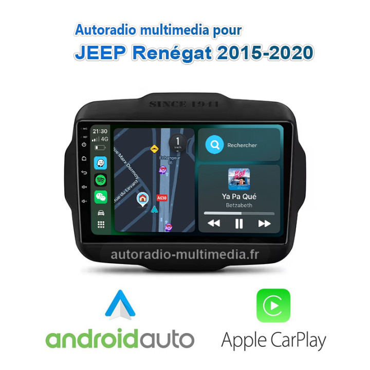 Autoradio Multimédia  CarPlay & Android JEEP Renégat