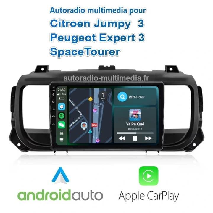 Autoradio CarPlay pour Peugeot Expert 3 citroën Jumpy 3