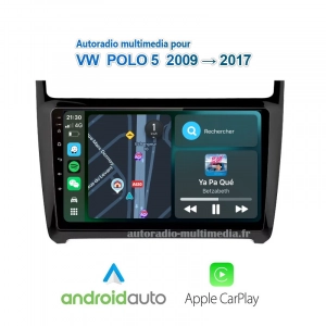 Apple CarPlay & Android Auto pour Volkswagen Polo 5 2009 à 2017