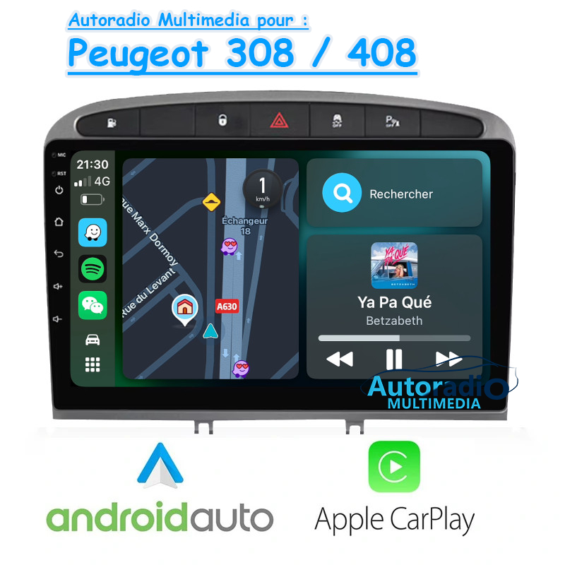 Apple CarPlay & Android pour Peugeot 308 et 408