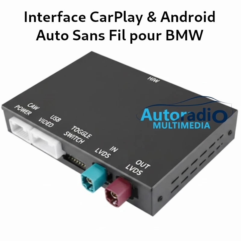 Interface CarPlay & Android Auto Sans Fil pour BMW