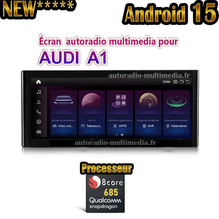 ecran autoradio multimedia  android audi a1