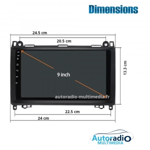 Apple CarPlay & Android Auto pour Mercedes Classe A B Vito Sprinter