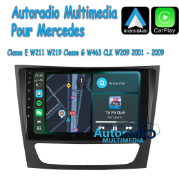 Carplay Mercedes Classe E W211, CLS W219, CLK W209 et Classe G W463