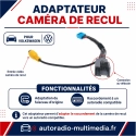 Adaptateur caméra de recul RCA pour Volkswagen – faisceau T pour autoradio d’origine