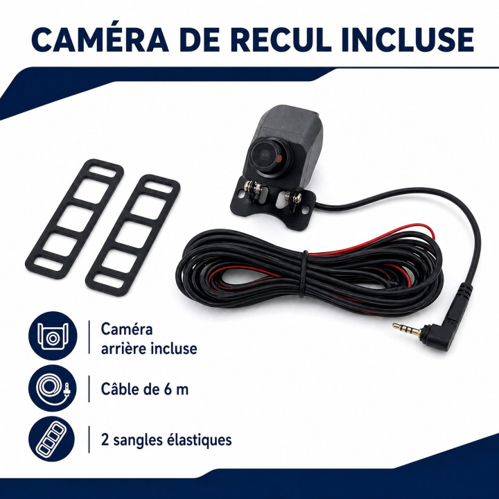 Rétroviseur caméra 1080P avec caméra de recul