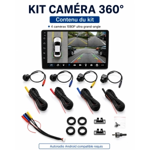 Kit caméra 360° – 4 caméras 1080P