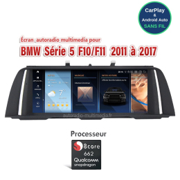 Autoradio BMW Série 5 F10 F11 CarPlay Android Auto sans fil