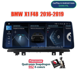 Écran multimédia BMW X1 F48 CarPlay Android Auto sans fil