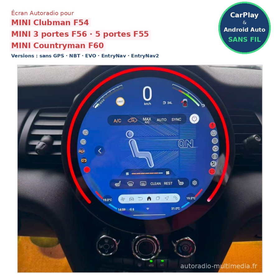 Acompte - Autoradio Mini Cooper F54 F55 F56 F60